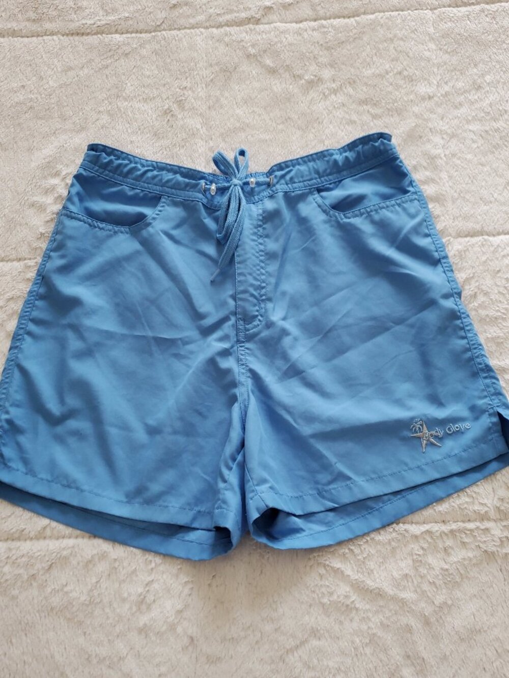 Vintage Body Glove Solid Blue Board Shorts